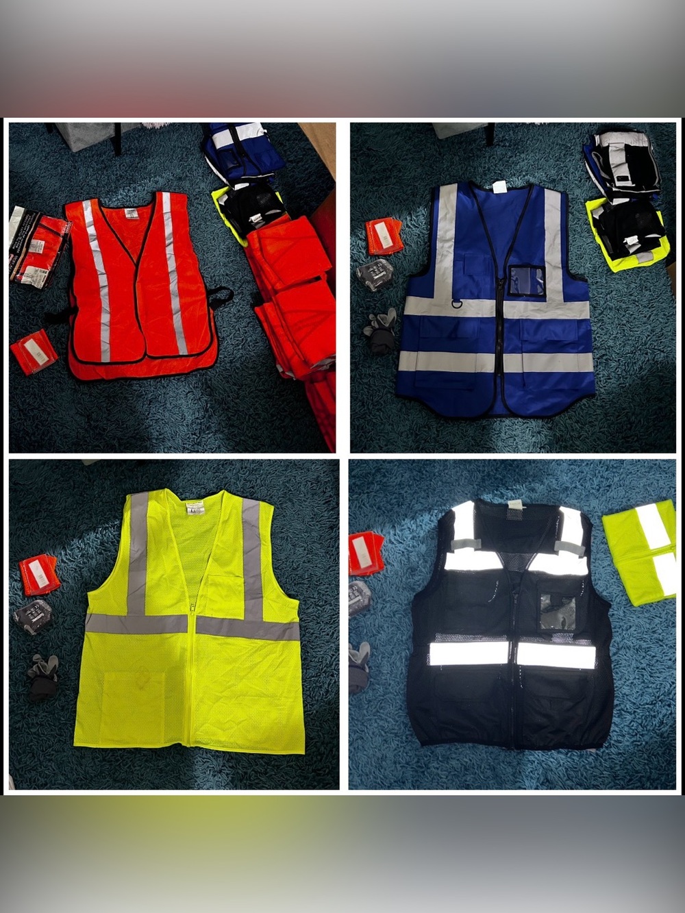 Lot of 32 safety vests